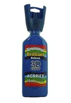 Tinta Dimensional Brilhante 35ml - 501 Azul Turqueza Acrilex