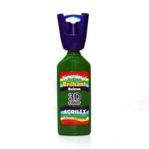 Tinta Dimensional Brilhante 35ml - 513 Verde Musgo Acrilex