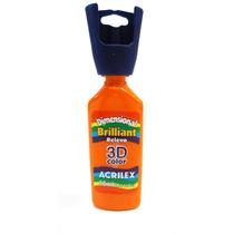 Tinta Dimensional Brilhante 35ml - 517 Laranja Acrilex Tinta Dimensional Brilhante 35ml - 517 Laranja Acrilex