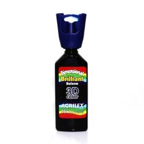 Tinta Dimensional Brilhante 35ml - 520 Preto Acrilex