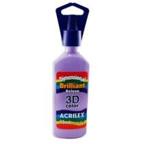 Tinta Dimensional Brilhante 35ml lilás Acrilex