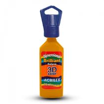 Tinta Dimensional Brilhante Relevo 3D 35ml Amarelo Ouro ACRILEX