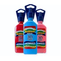 Tinta Dimensional Brilhante Relevo 3D Acrilex 35 ml - 12112