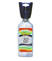 Tinta Dimensional Glitter 35ml - 202 Prata Acrilex