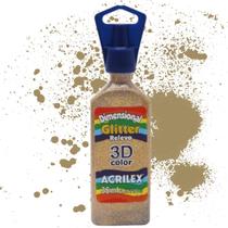 Tinta Dimensional Glitter Relevo 3D Color Acrilex 35 ml - 12212