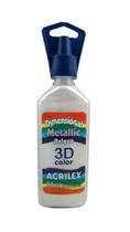 Tinta Dimensional Metálica 35ml - 562 Branco Acrilex