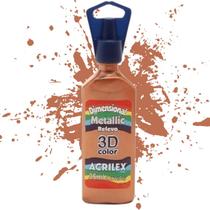 Tinta Dimensional Metálica Relevo 3D Color 35ml Acrilex - 12312