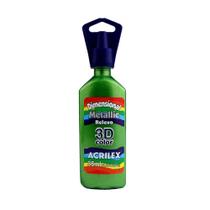 Tinta Dimensional metallic 35ml verde kiwi Acrilex