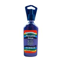 Tinta Dimensional metallic 35ml violeta Acrilex