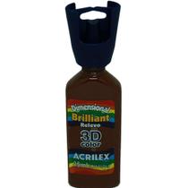 Tinta Dimensional Relevo 3D Brilhante Marrom Tinta Dimensional Relevo 3D Brilhante Marrom