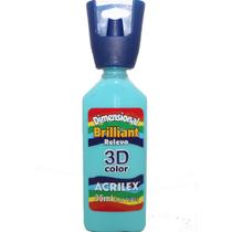 Tinta Dimensional Relevo 3D Brilhante Turquesa Tinta Dimensional Relevo 3D Brilhante Turquesa