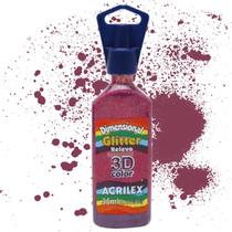Tinta Dimensional Relevo Glitter 35ml 205 - Vermelho