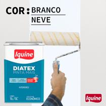 Tinta Econômica Látex 18L e 15L Branco Neve Aveludado Diatex Pinta mais Iquine