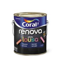 Tinta Efeito Lousa Preto 3,2 Litros - Renova Coral Tinta Efeito Lousa Preto 3,2 Litros - Renova Coral