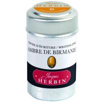 Tinta em Cartucho p/ Caneta Tinteiro Herbin Ambre de Birmanie Tinta em Cartucho p/ Caneta Tinteiro Herbin Ambre de Birmanie