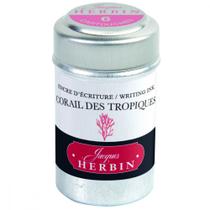 Tinta em Cartucho p/ Caneta Tinteiro Herbin Coral des Tropiques Tinta em Cartucho p/ Caneta Tinteiro Herbin Coral des Tropiques
