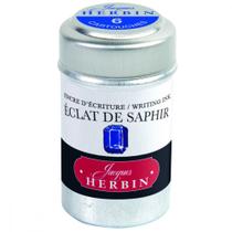 Tinta em Cartucho p/ Caneta Tinteiro Herbin Eclat de Saphir Tinta em Cartucho p/ Caneta Tinteiro Herbin Eclat de Saphir