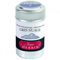 Tinta em Cartucho p/ Caneta Tinteiro Herbin Gris Nuage