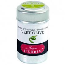 Tinta em Cartucho p/ Caneta Tinteiro Herbin Vert Olive Tinta em Cartucho p/ Caneta Tinteiro Herbin Vert Olive