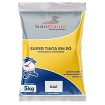 Tinta em Pó 5kg SampaFlex Cores Amarela Azul Branco Verde Fixação Pintura Industrial Secagem Rápida