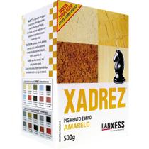 Tinta em Pó Xadrez Amarela 500g - Embalagem com 10 Unidades