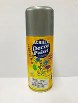 Tinta em spray decor paint Acrilex prata 533 150ml