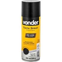 Tinta em Spray Preto Brilhante 350 ml/250 g - VONDER Tinta em Spray Preto Brilhante 350 ml/250 g - VONDER
