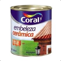 Tinta Embeleza Cerâmica Para Telhas E Tijolos 900ml Coral