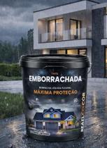 Tinta Emborrachada 18kg Impermeabilizante Muros Fachadas e Paredes