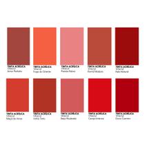 Tinta Emborrachada Acetinada Vermelhos