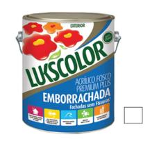 Tinta Emborrachada Acrílica Lukscolor 3.6lt Branco