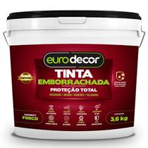 Tinta Emborrachada Branca Eurodecor 3,6Kg