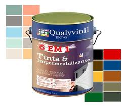 Tinta Emborrachada Impermeabilizante 6 Em 1 Qualyvinil 3,6lt