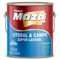 Tinta Emborrachada Litoral e Campo Branco 3,6L - MAZA Tinta Emborrachada Litoral e Campo Branco 3,6L - MAZA