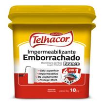 Tinta Emborrachada Telhacor Flexível E Impermeável 18l Cor Branco