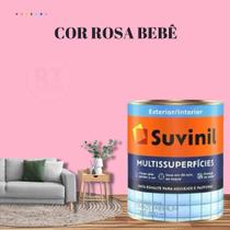 Tinta Epóxi Base Água Suvinil Multissuperfícies Antimofo Cor Rosa Lavável 800ml