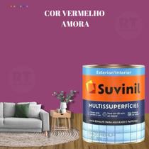 Tinta Epóxi Base Água Suvinil Multissuperfícies Azulejos e Banheiros Antimofo Cor Vermelho Lavável 800ml