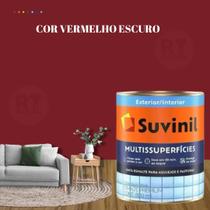 Tinta Epóxi Base Água Suvinil Multissuperfícies Azulejos e Banheiros Antimofo Cor Vermelho Lavável 800ml
