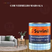 Tinta Epóxi Base Água Suvinil Multissuperfícies Azulejos e Banheiros Antimofo Cor Vermelho Lavável 800ml