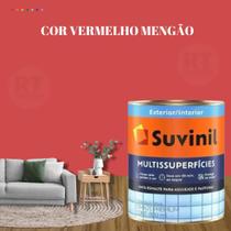 Tinta Epóxi Base Água Suvinil Multissuperfícies Azulejos e Banheiros Antimofo Cor Vermelho Lavável 800ml