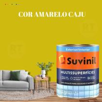 Tinta Epoxi Cozinhas e Banheiros Cor Amarelo Multissuperfícies 800ml Suvinil Base Água Antimofo Lavável.