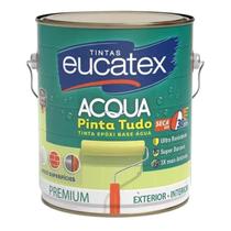 Tinta Epóxi Eucatex Base d'Água Cor Branco Anti Mofo Parede Madeira Metal Azulejo Qualidade 3,6L