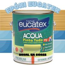 TINTA EPÓXI PARA COZINHAS, BANHEIROS, VIDROS, CERÂMICAS, PASTILHAS E PISOS 800ml - EUCATEX