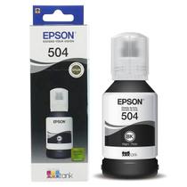 Tinta Epson 504 T504120 T504120AL Preta Original para Ecotank L4150 L4160 L6191 L6161 L6171 127ml