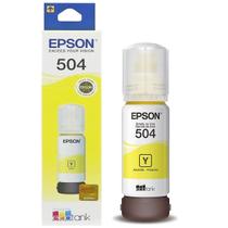 Tinta Epson 504 T504420 T504420AL Amarela Original para Ecotank L4150 L4160 L6161 L6171 L6191 70ml