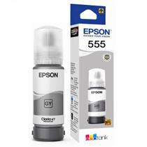 Tinta Epson Cinza 555 T555520 T555520AL T555 Original para Ecotank L8160 L8180 L 8160 L 8180 Refil de 70ml