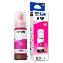 Tinta Epson Magenta 555 T555320 T555320AL T555 Original para Ecotank L8160 L8180 L 8160 L 8180 Refil de 70ml