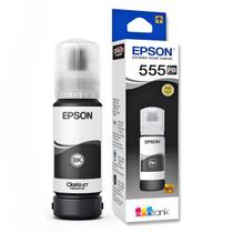 Tinta Epson Preta 555 T555120 T555120AL T555 Original para Ecotank L8160 L8180 L 8160 L 8180 Refil de 70ml