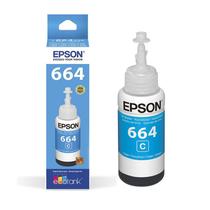Tinta Epson Refil 664 EcoTank Ciano Azul p/ L355 L220 - 70ml