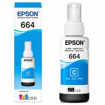 Tinta Epson T664 Ciano Original 70ml Ecotank L395 L375 L575 Tinta Epson T664 Ciano Original 70ml Ecotank L395 L375 L575